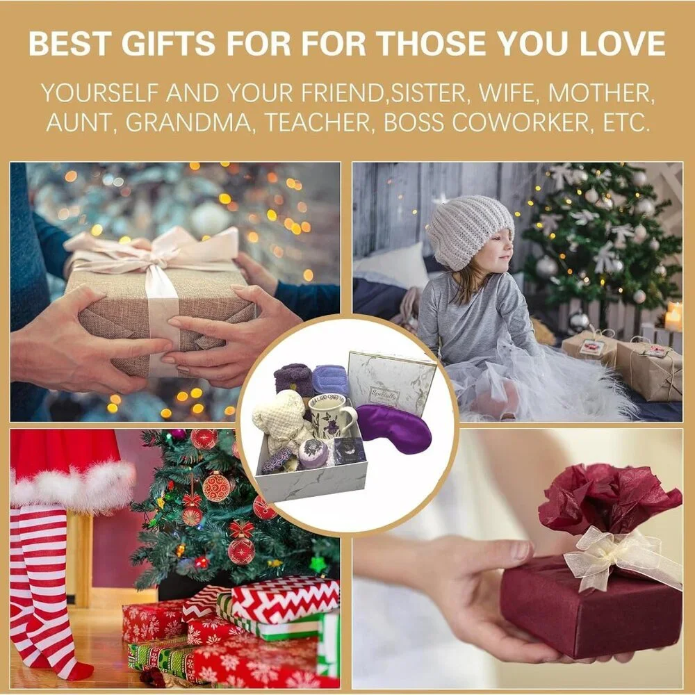 Pampering Spa Gift Basket - Floral Relaxation Set for Women & Special Events